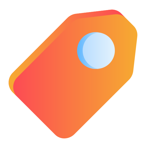 Tag Generic Flat Gradient icon