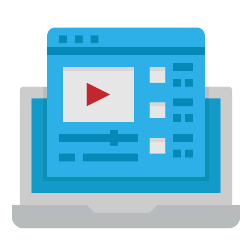 reproductor de video icono gratis