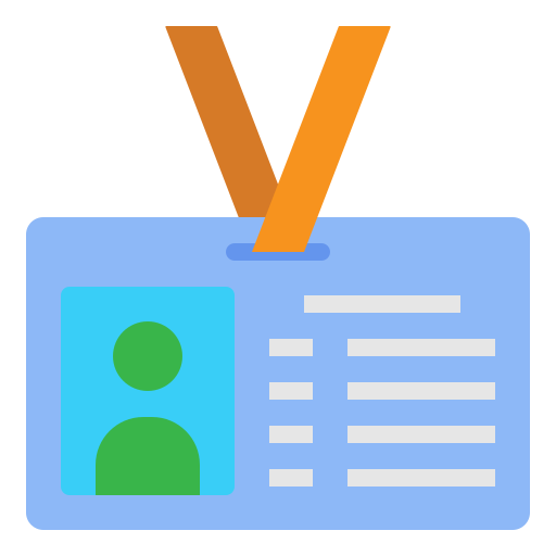 tarjeta de identificación icono gratis