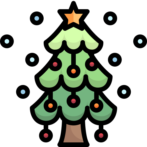 árbol de navidad icono gratis