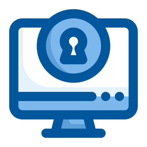 Password Generic Blue Icon 7576