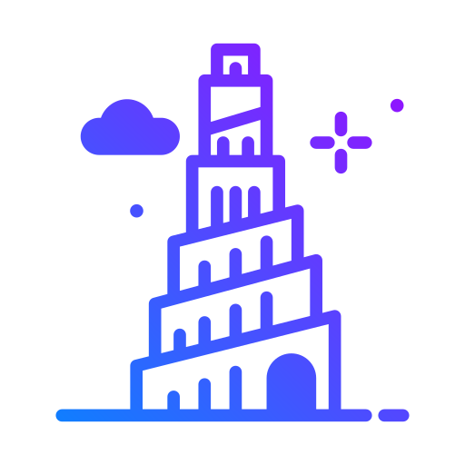 Tower of babel free icon