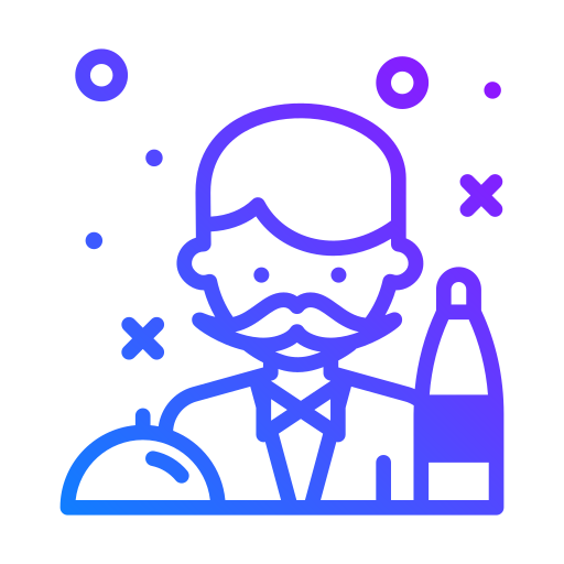 camarero icono gratis