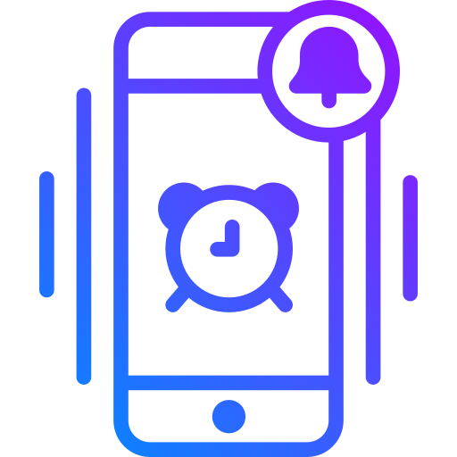 alarma de teléfono icono gratis