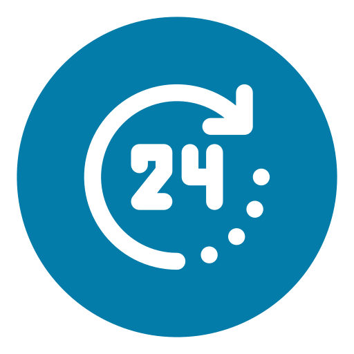 Open 24 hours Generic Circular icon