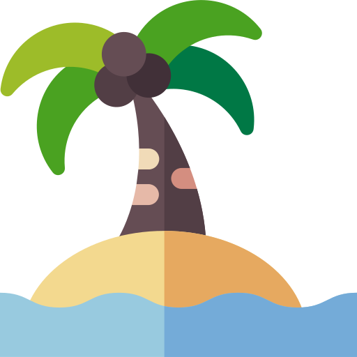 Island Basic Rounded Flat icon