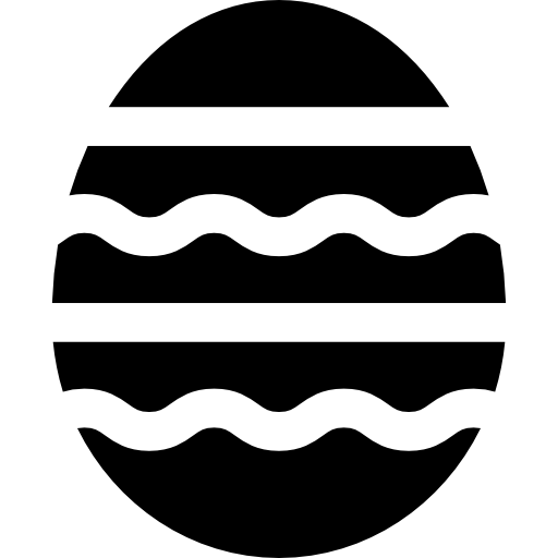 huevo de pascua icono gratis