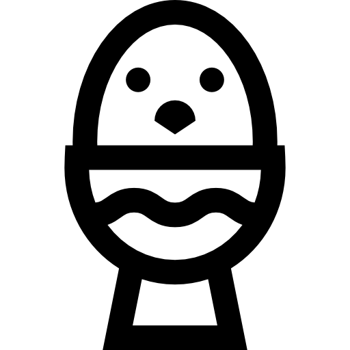 huevo de pascua icono gratis