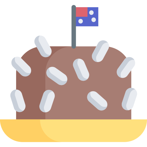 Lamington Free Food Icons