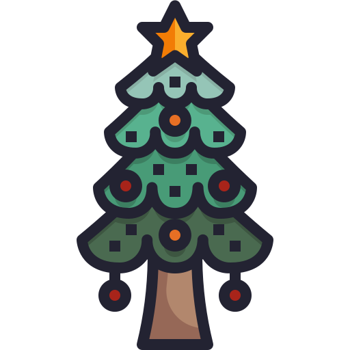 árbol de navidad icono gratis