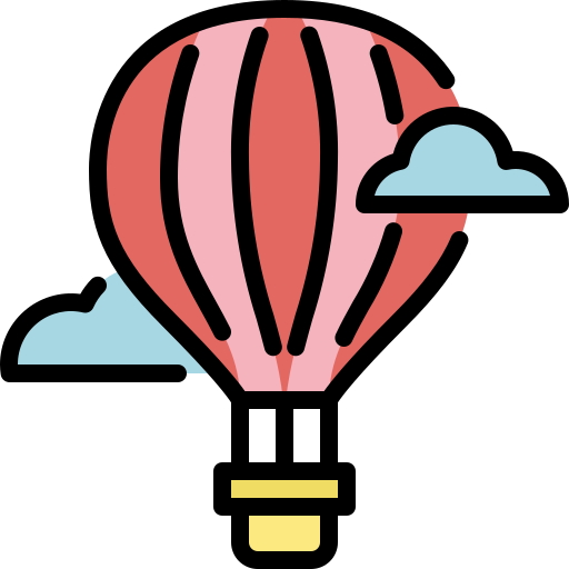 Hot air balloon Generic Outline Color icon