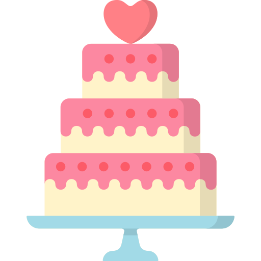 pastel de boda icono gratis