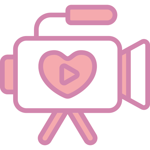 video de boda icono gratis