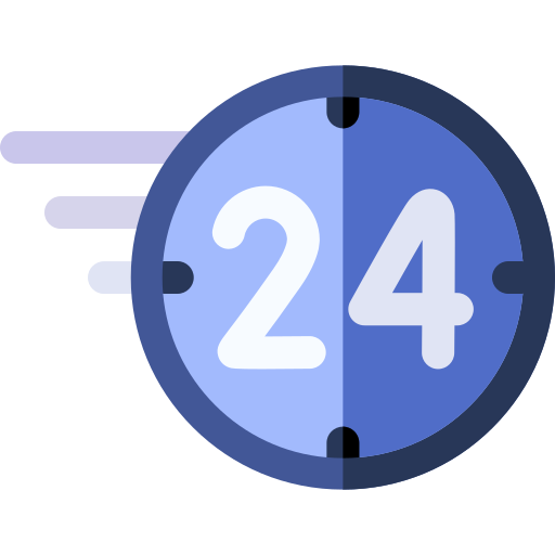 24 heures Icône gratuit 24 heures Icône gratuit