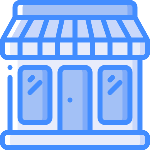 Shopping store Basic Miscellany Blue icon