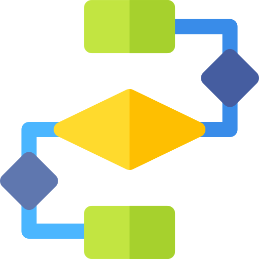 diagrama de flujo icono gratis