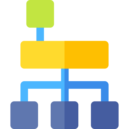 estructura de jerarquía icono gratis