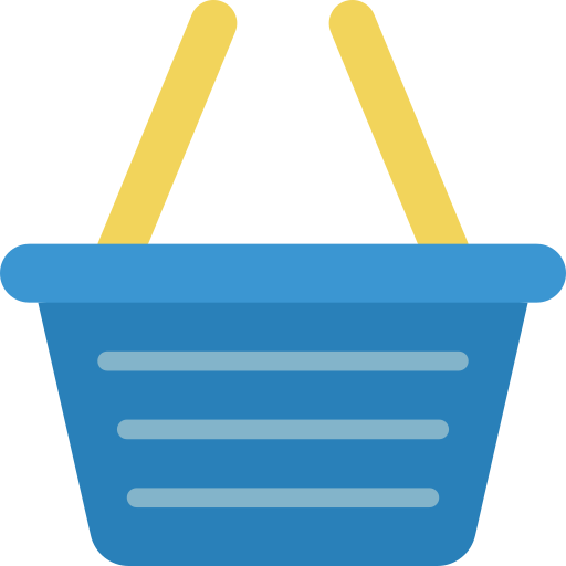 Shopping basket Basic Miscellany Flat icon