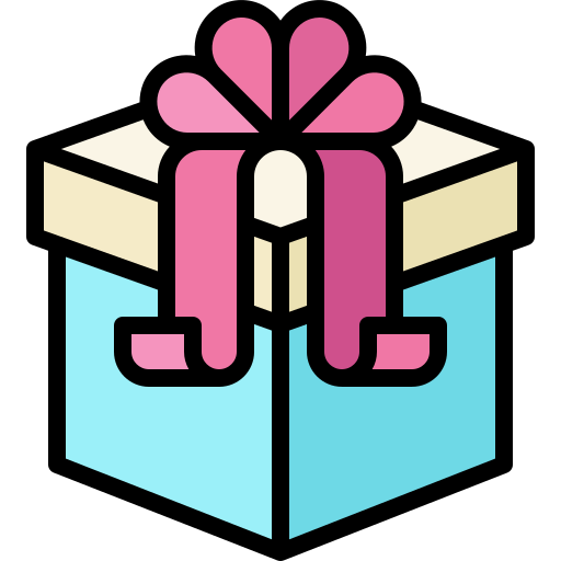 caja de regalo icono gratis