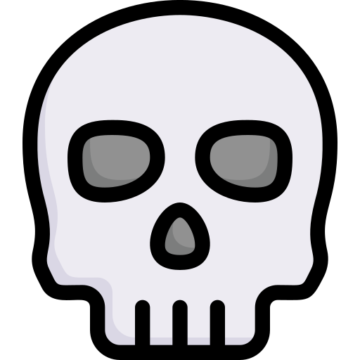 Skull Generic Outline Color icon