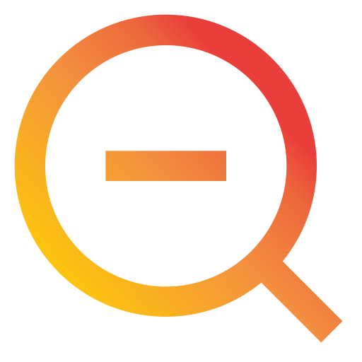 disminuir el zoom icono gratis