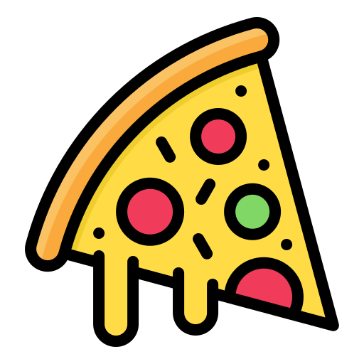 Pizza slice icon Generic Outline Color