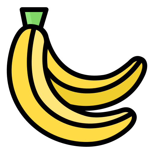 Banana Generic Outline Color icon