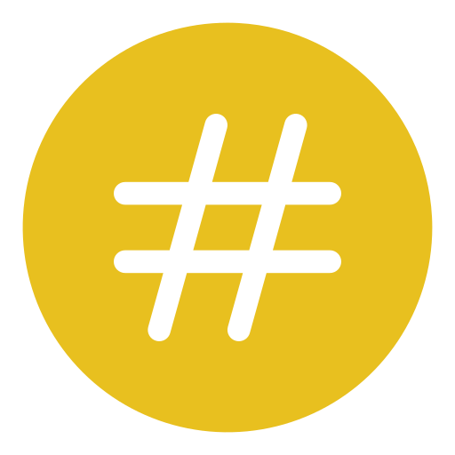 Hashtag - free icon