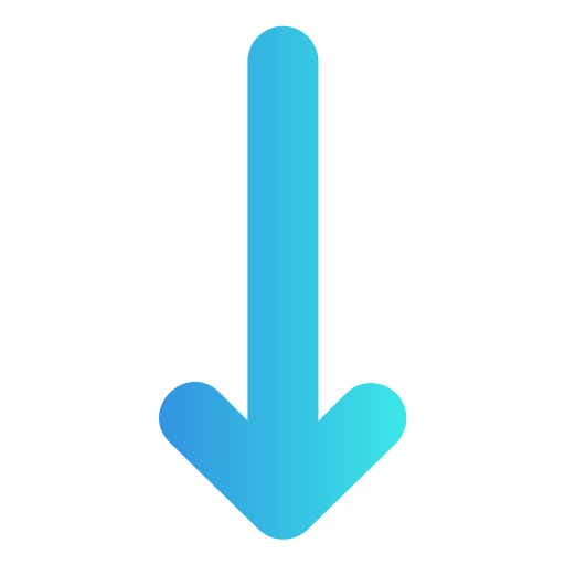 Arrow down Generic Flat Gradient icon