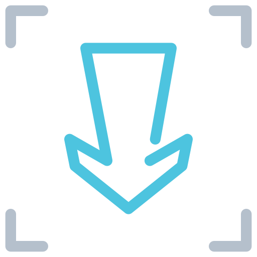 pfeil nach unten kostenlos Icon