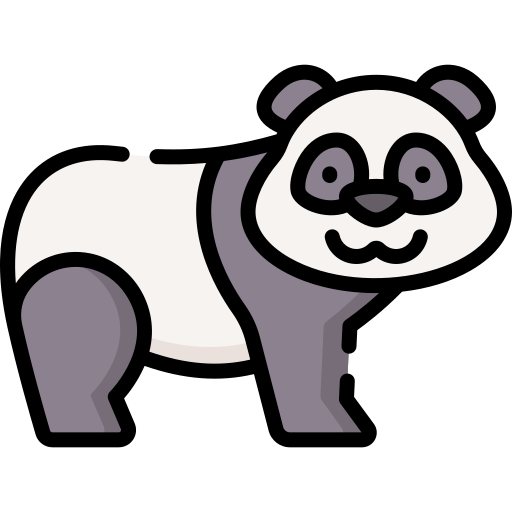 Designs PNG de urso panda para Camisetas e Merch