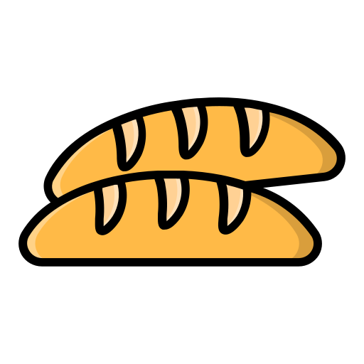 Baguette Generic Outline Color icon