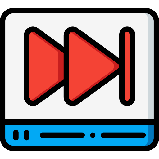 reproductor de video icono gratis