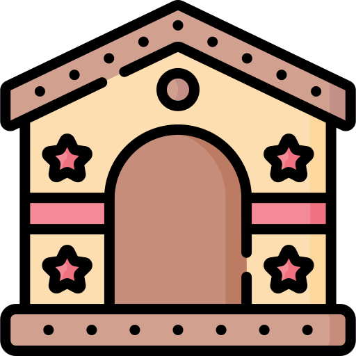 casa de jengibre icono gratis