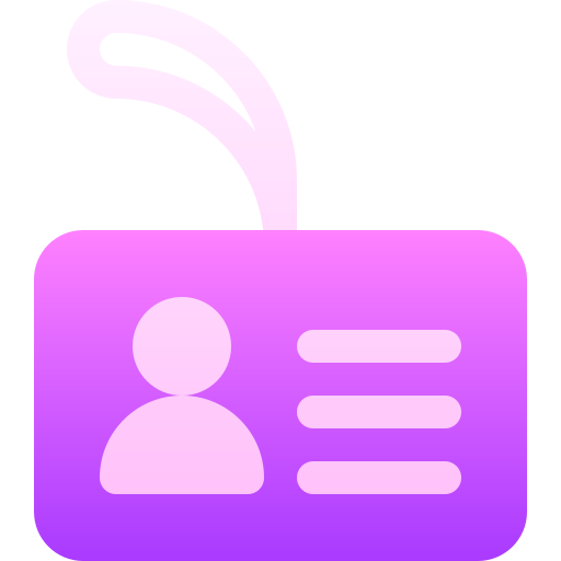 Id card Basic Gradient Gradient icon