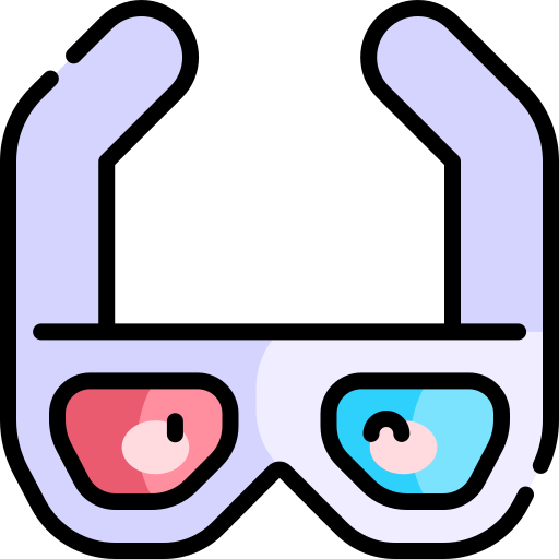 gafas 3d icono gratis