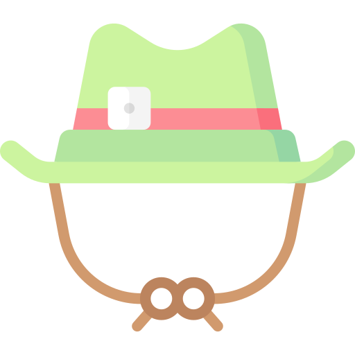 sombrero de explorador icono gratis