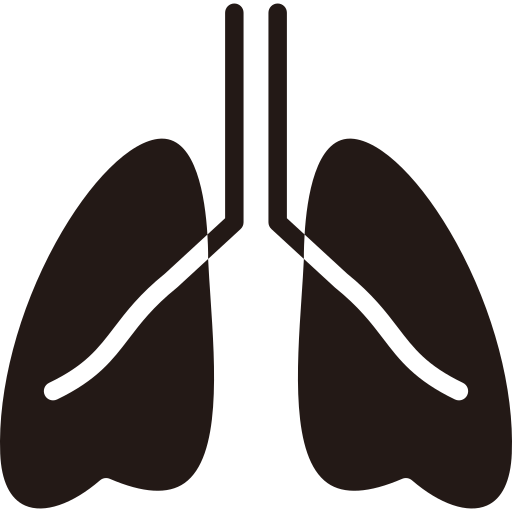 pulmones infectados icono gratis