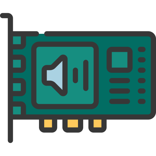 Sound card free icon