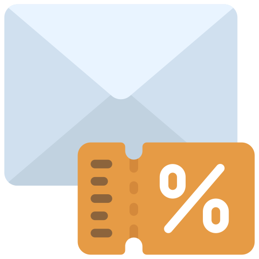 cupón de descuento icono gratis