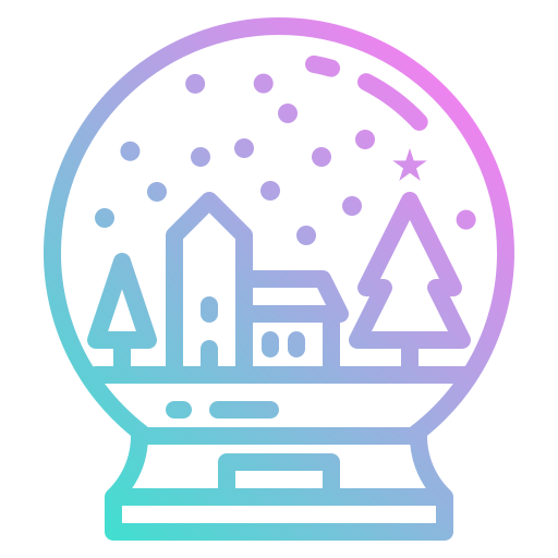 Snow globe photo3idea_studio Gradient icon