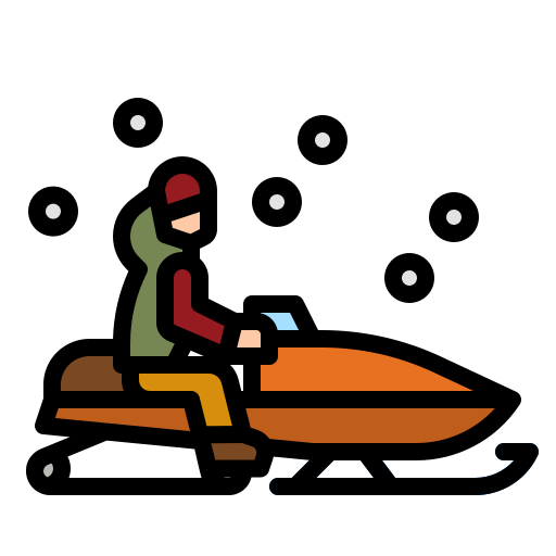 Snowmobile free icon