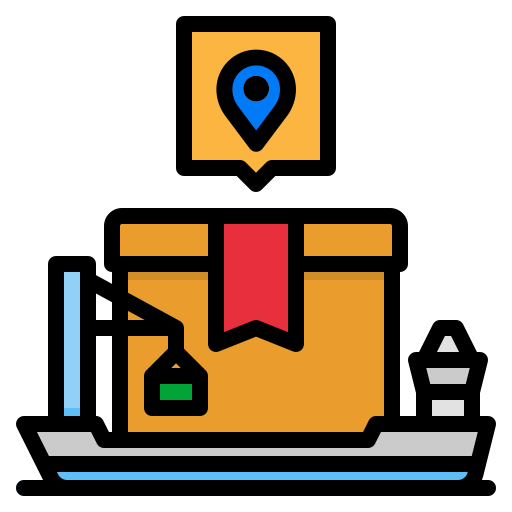 barco de carga icono gratis