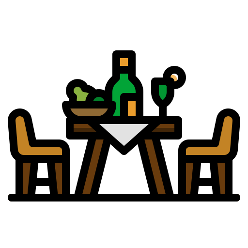 mesa del comedor icono gratis