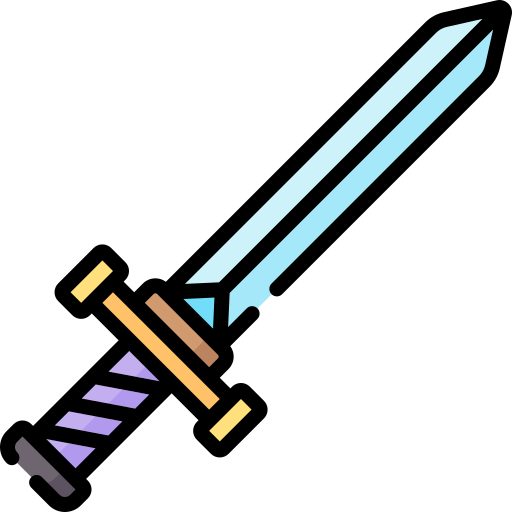 Sword Special Lineal color icon