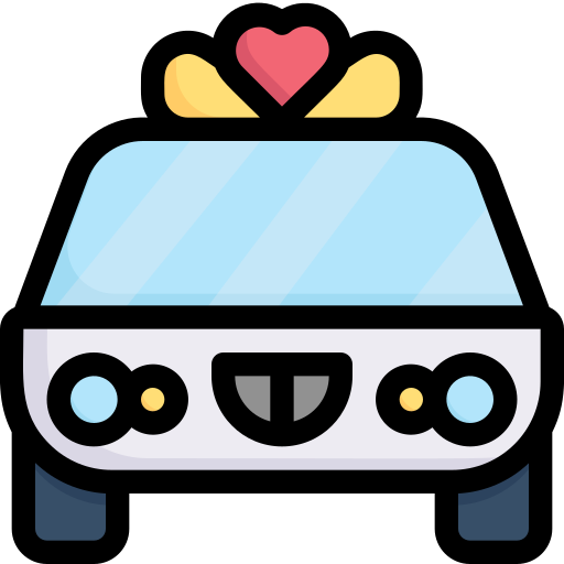 웨딩 카 무료 아이콘