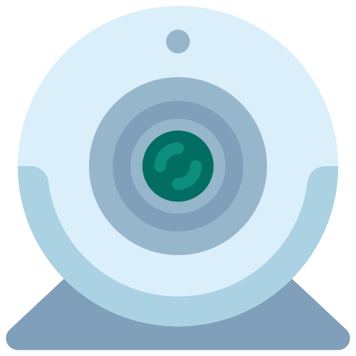 Webcam Juicy Fish Flat icon