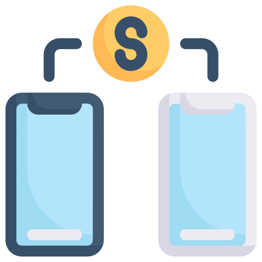 transferencia de dinero icono gratis