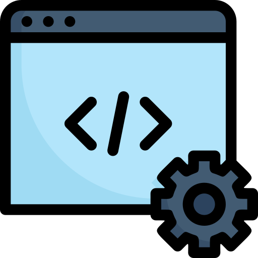 Web coding - free icon