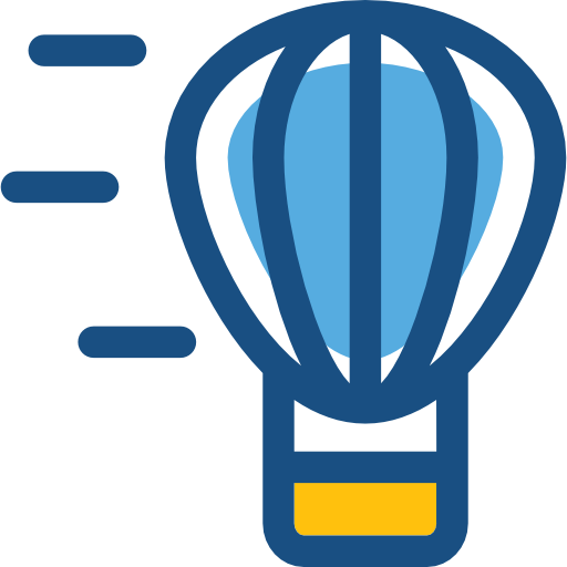 globo aerostático icono gratis